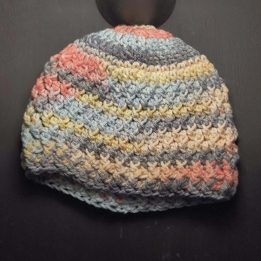 Multicolor Crochet Kids Beanie